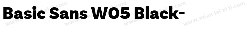 Basic Sans W05 Black字体转换